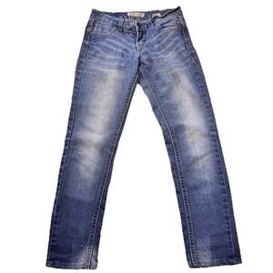 Paris Blues Jeans Women 5 Blue Straight Leg Low Rise Stretch Denim Medium Wash